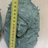 Billiard corner, bronze door knocker