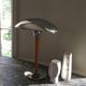 Lampe champignon chromé 80