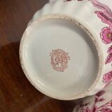 Paire de vases motif chinois rose porcelaine italienne annees 70 signes fg