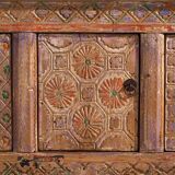 Antique carved sideboard in purple tones (c.1850) #65