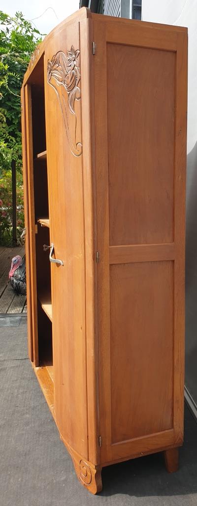 Library Art Deco cabinet curved lines L155