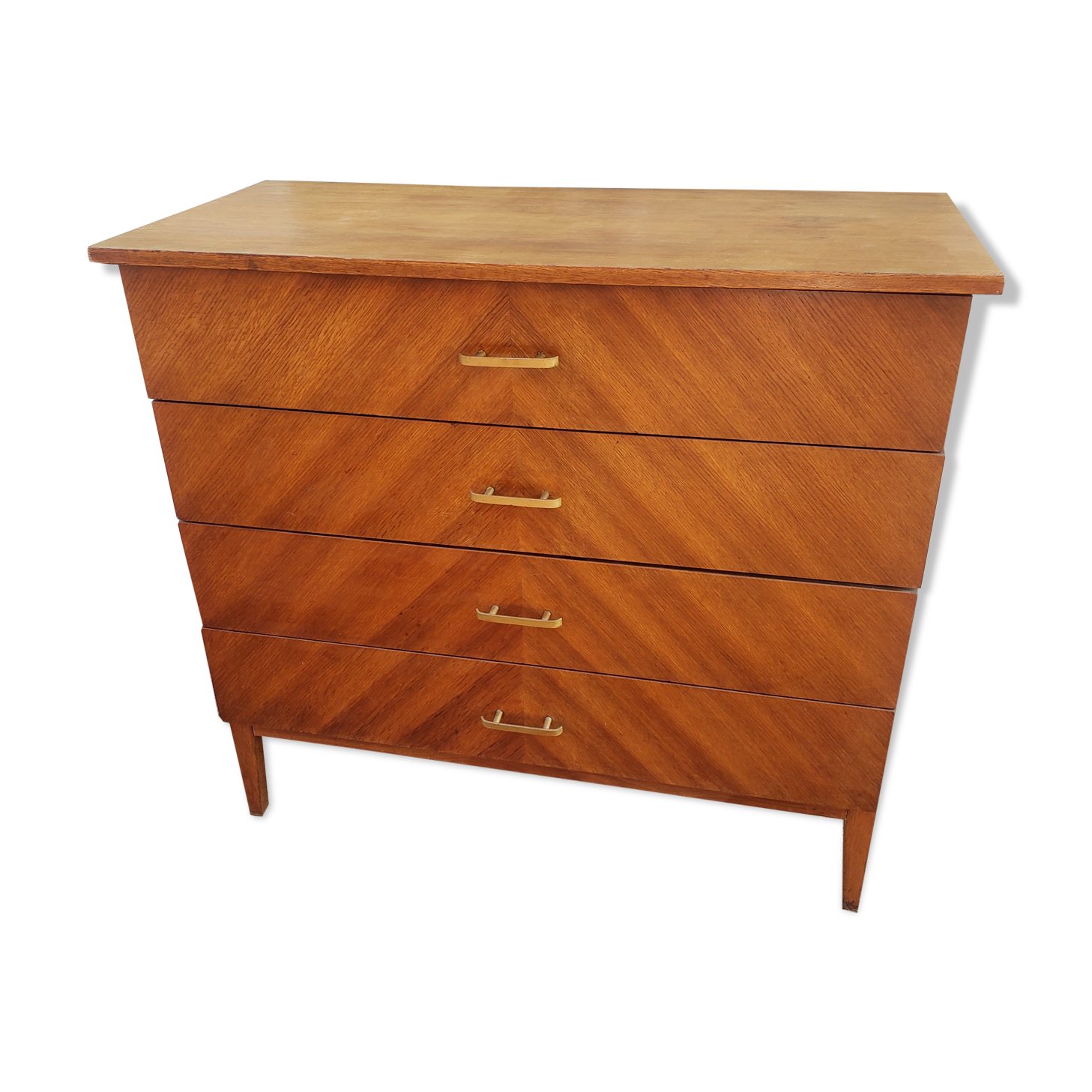 Commode vintage design chevrons