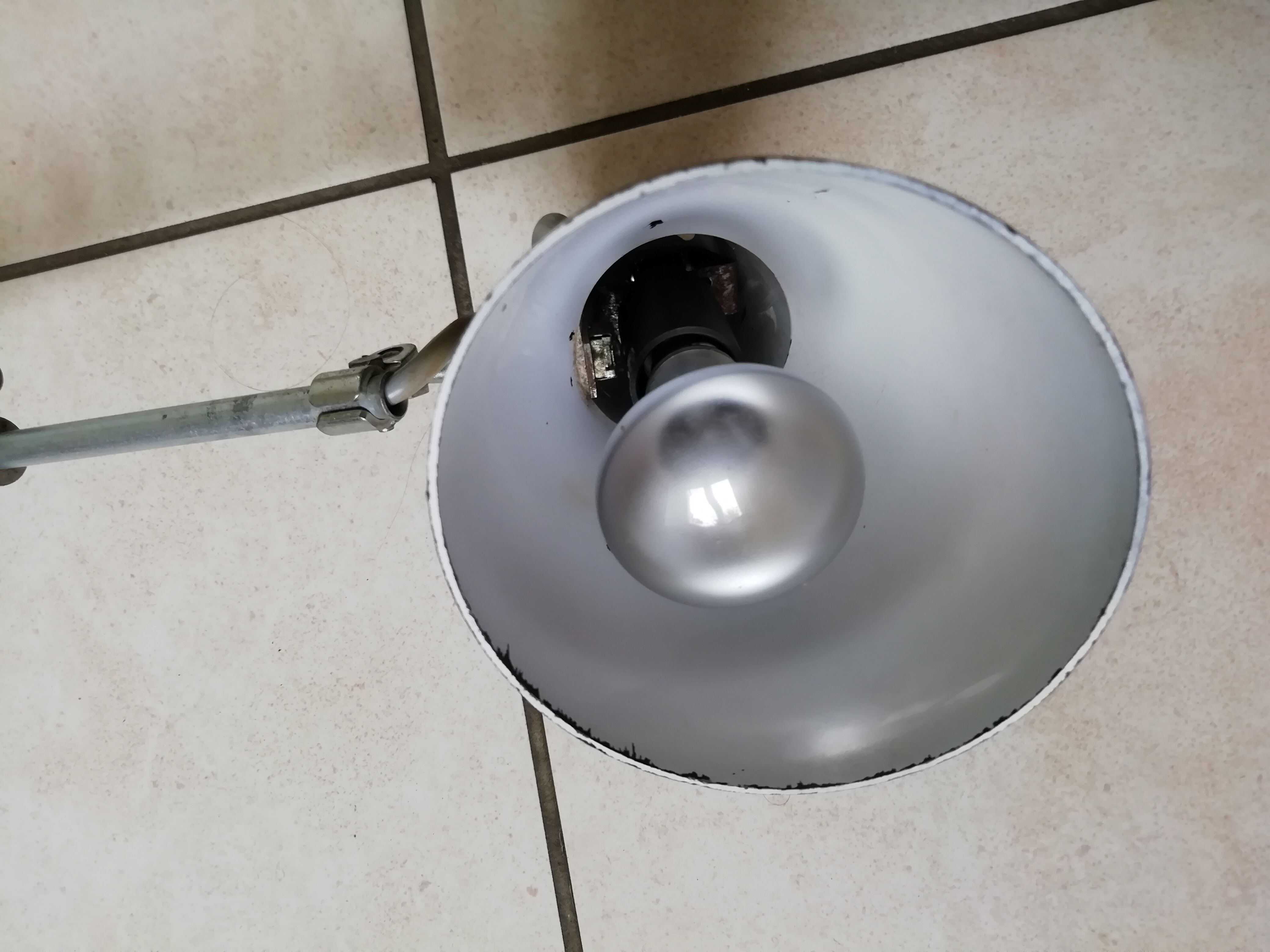Workshop lamp signed AB deposited 60