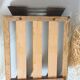 Plateau de service apéritif compartimenté en bois et verre vintage art déco