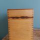 Wooden storage box, empty pocket