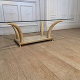 Table basse fausse défense d’éléphant, 1970s