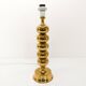 Scandinavian lamp base in gilded brass, ball model, Enco, circa 1960.