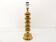 Scandinavian lamp base in gilded brass, ball model, Enco, circa 1960.