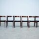 Set of six model 101 rosewood dining chairs by Gianfranco Frattini
