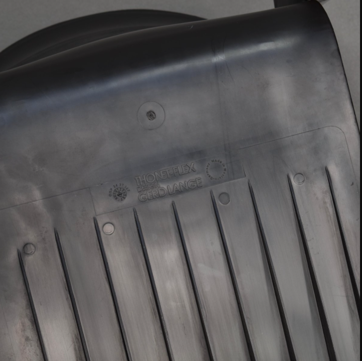 Plastic and birch chair by Gerd Lange for Thonet 70s