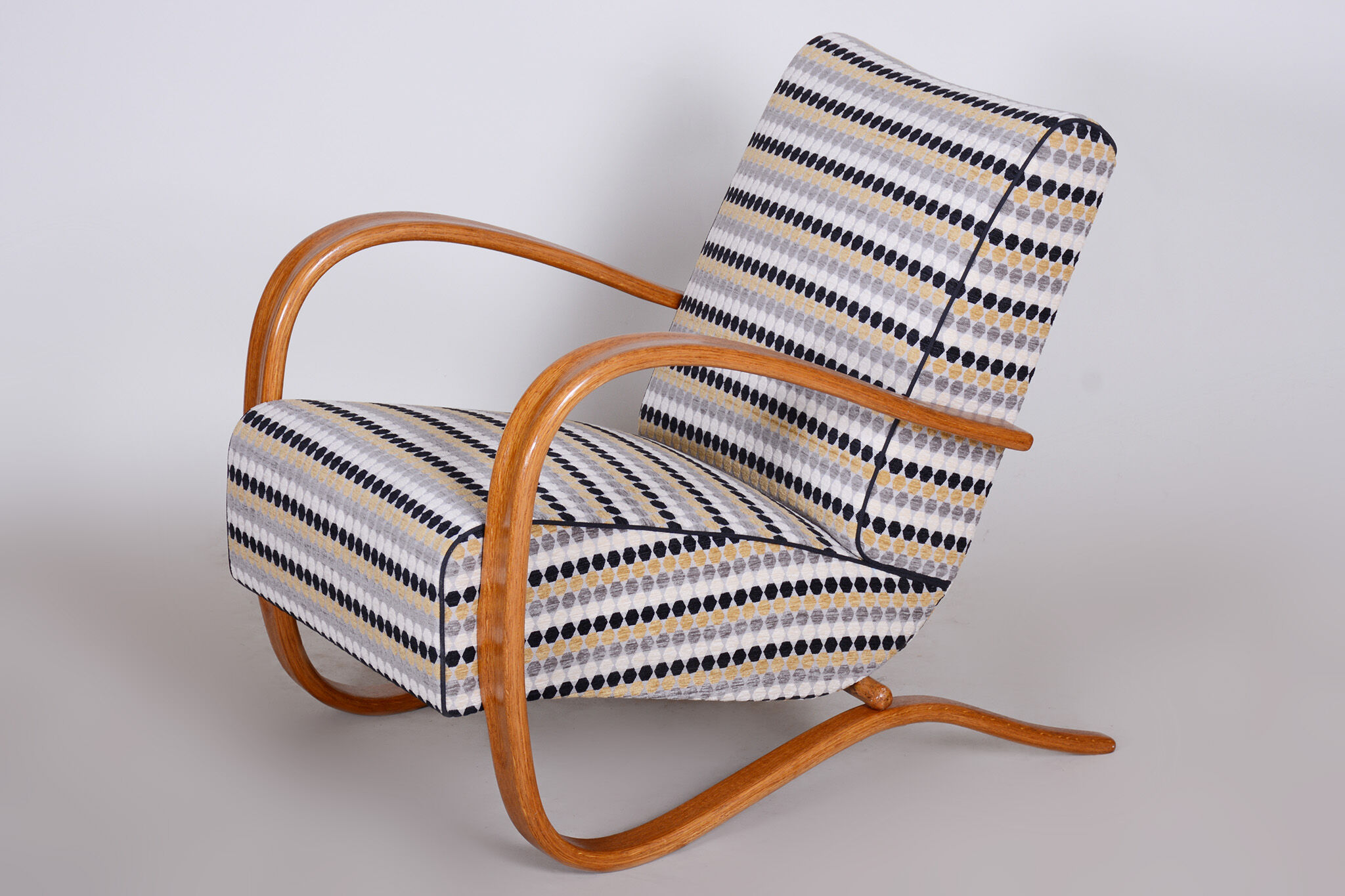 Fauteuil H269 de Halabala - Fabriqué en Tchéquie des années 1930 par Up Závody