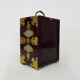 Chinese jewelry box in lacquered wood, jade and brass ornaments. Year 50 60