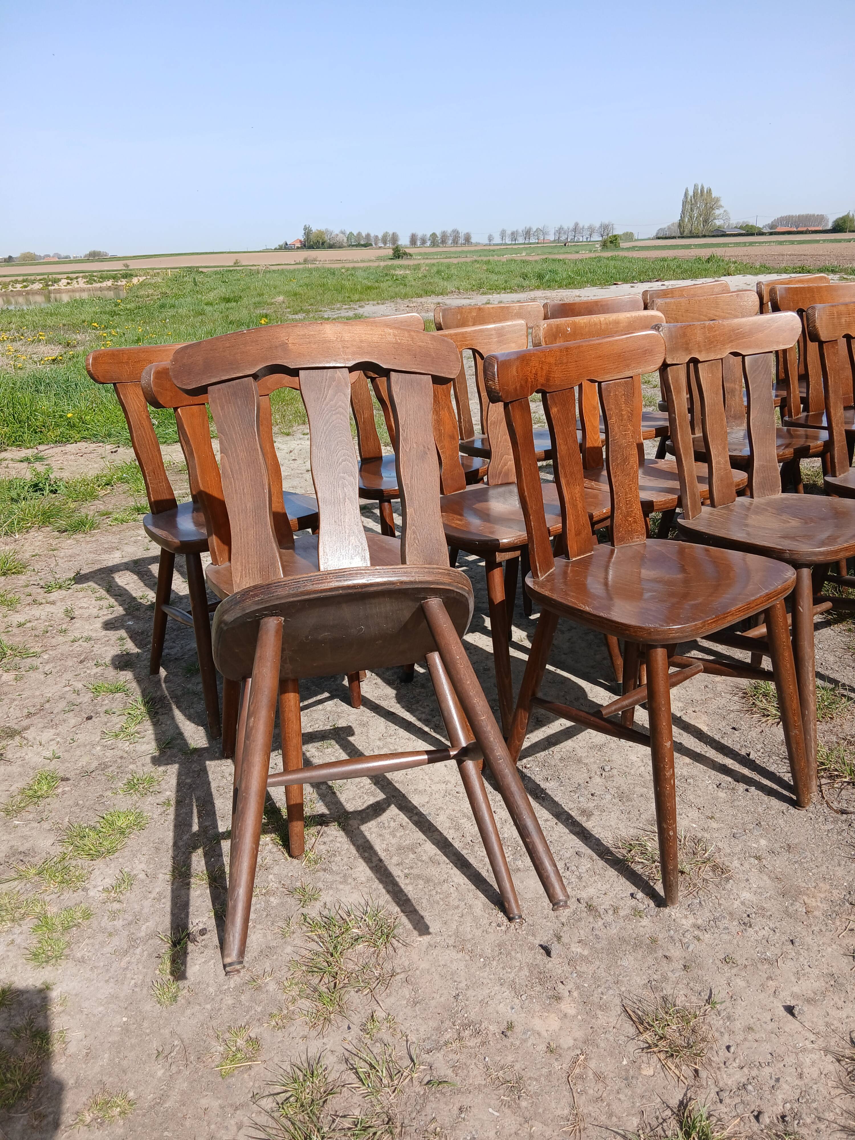 18 bistro chairs