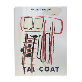 Pierre tal-coat, galerie maeght, 1956. affiche d'exposition originale éditée en lithographie