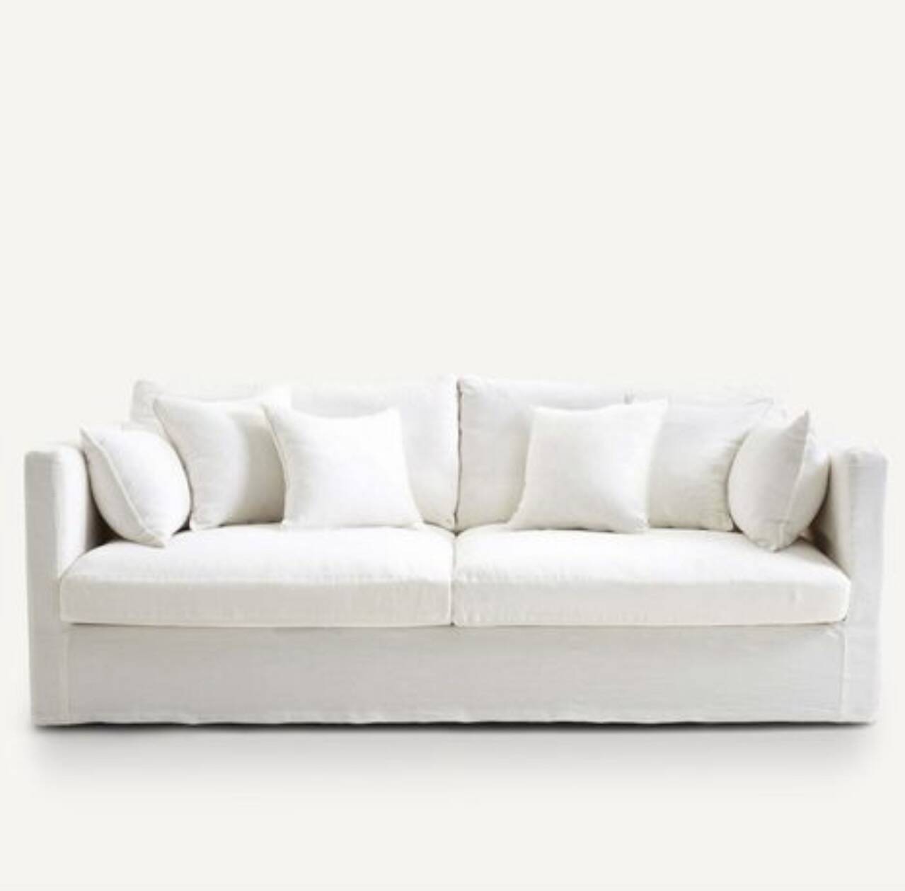 Kinkajou linen sofa, 5-seater