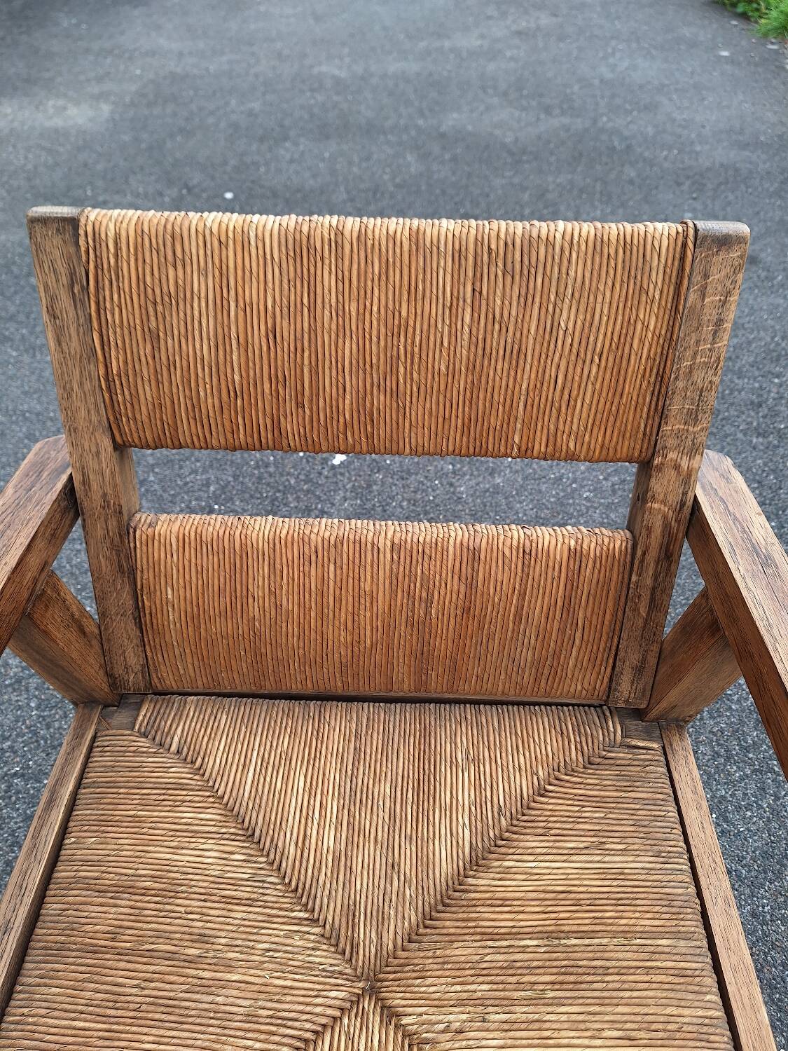 Vintage Brutalist Armchair