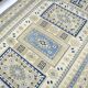 Beige & Blue Turkish Wool Rug sku 2290.