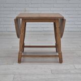 1970s, Danish foldable side table, solid oak wood, original condition.