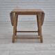 1970s, Danish foldable side table, solid oak wood, original condition.