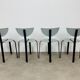 4 chairs Niels Gammelgaard and Lars Mathiasen for Bent Krogh, 1980, postmodern style