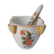 Mortier et pilon en faience