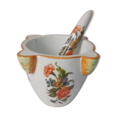 Mortar and pestle in earthenware