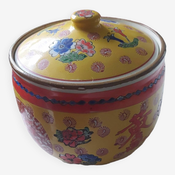 Bol vintage en porcelaine chinoise avec couvercle année 60-70