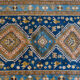 Oriental carpet 152 x 110 cm Blue background Handmade XXth