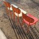 Lot de trois chaises vintages années 1950