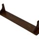 Vintage book shelf wall rack 1970s wood minimalist design