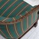 1950s, Danish 2-seater sofa, green furniture wool, oak wood.