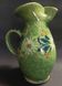 Enamelled terracotta pitcher, Spain, 20th century