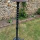 Lampadaire torsadé noir