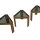 Vintage Set of 6 side tables nesting tables by Porada Arredi, 1970s
