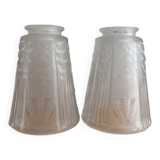 Pair of Art Deco Muller Brothers pendant lights