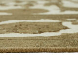 275 cm x 367 cm beige wool carpet