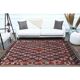 1970s Vintage Turkish Oushak Handmade Wool Cotton Red Area Rug 166x235