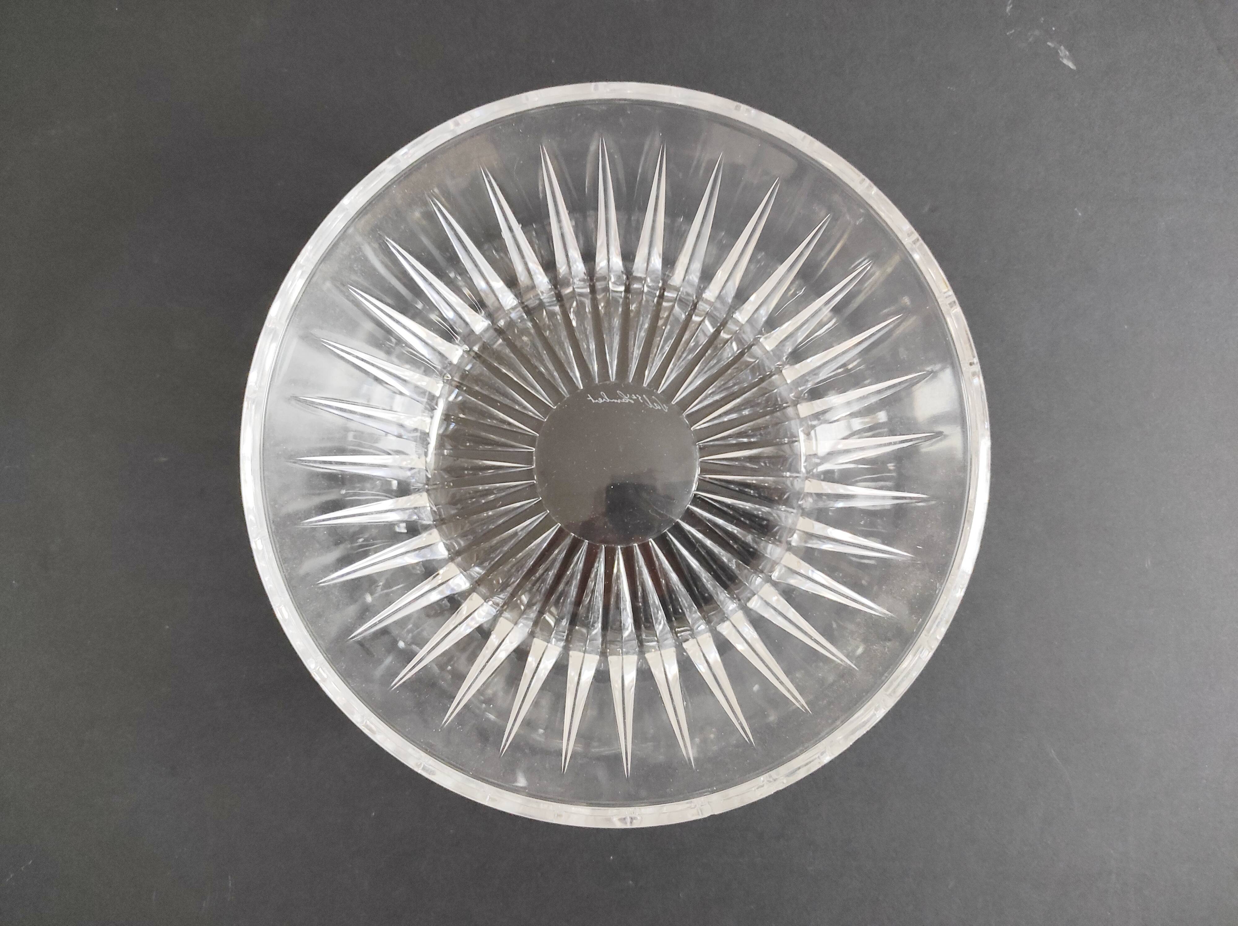 Val Saint Lambert crystal dish