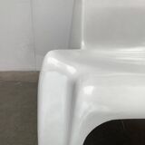 Stackable German chair in mid-century space age style by Helmut Bätzner for Bofinger, 1960s.