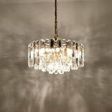 Grand lustre en verre glacé de style Palazzo autrichien par J.T. Kalmar