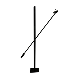 Articulated floor lamp 1 arm Stilnovo in black lacquered steel