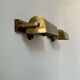 Pair of vintage modernist wall lights, adjustable in brass, France 1940