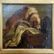Painting old animal painting, dog Greuze, eighteenth