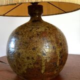 Lampe vintage en grès pyrité années 70