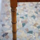 Pitch pine desk false bamboo Napoleon III