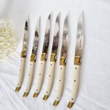 6 high-end Laguiole steak knives with ABS handles