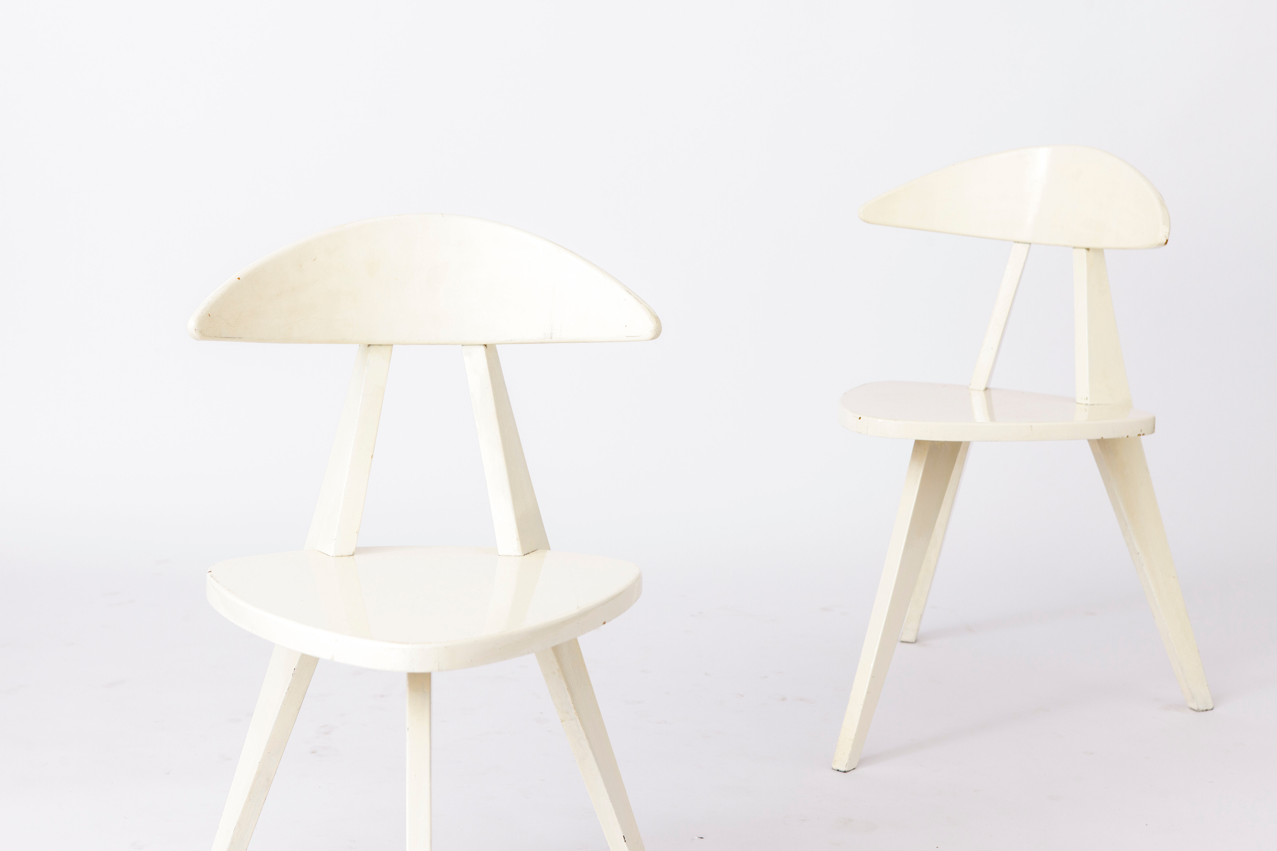 Pair Walter Papst chairs, model 350 from 1950s Vintage Germany