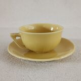 Earthenware cup and saucer 1940s-1950s