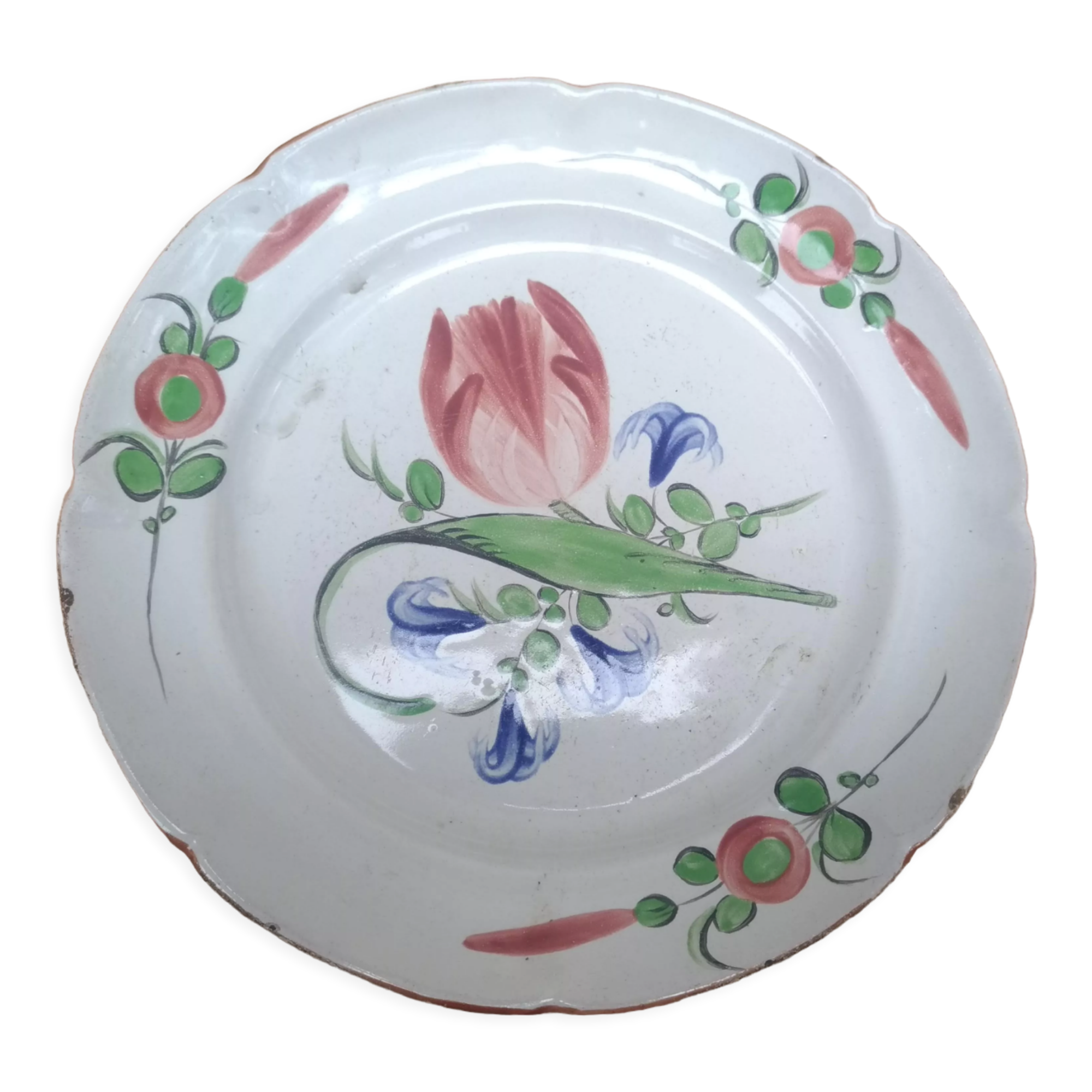 Old porcelain plate