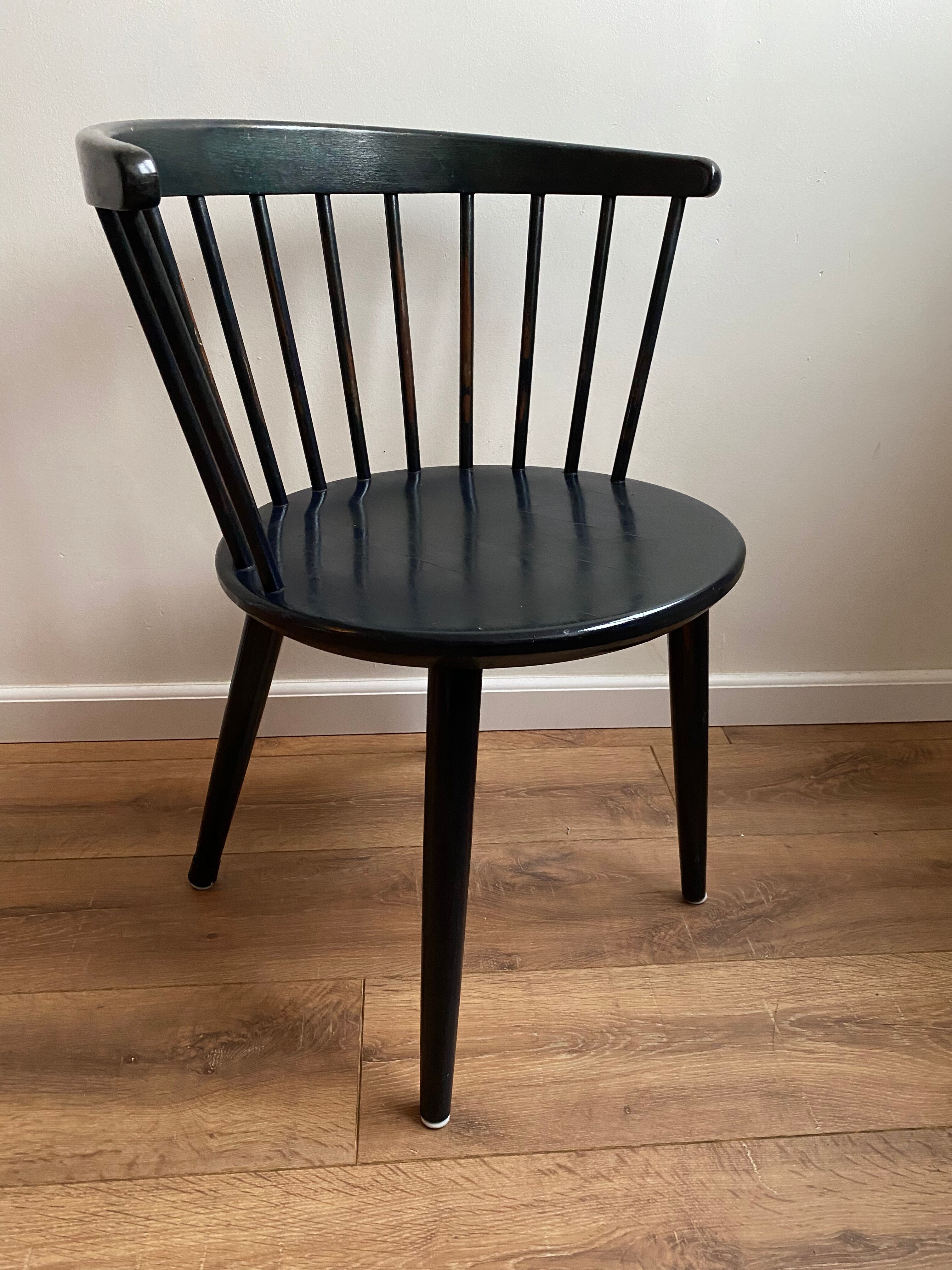 Mid-Century Scandinavian Spindle Back Side Chair from Nesto, 1960s